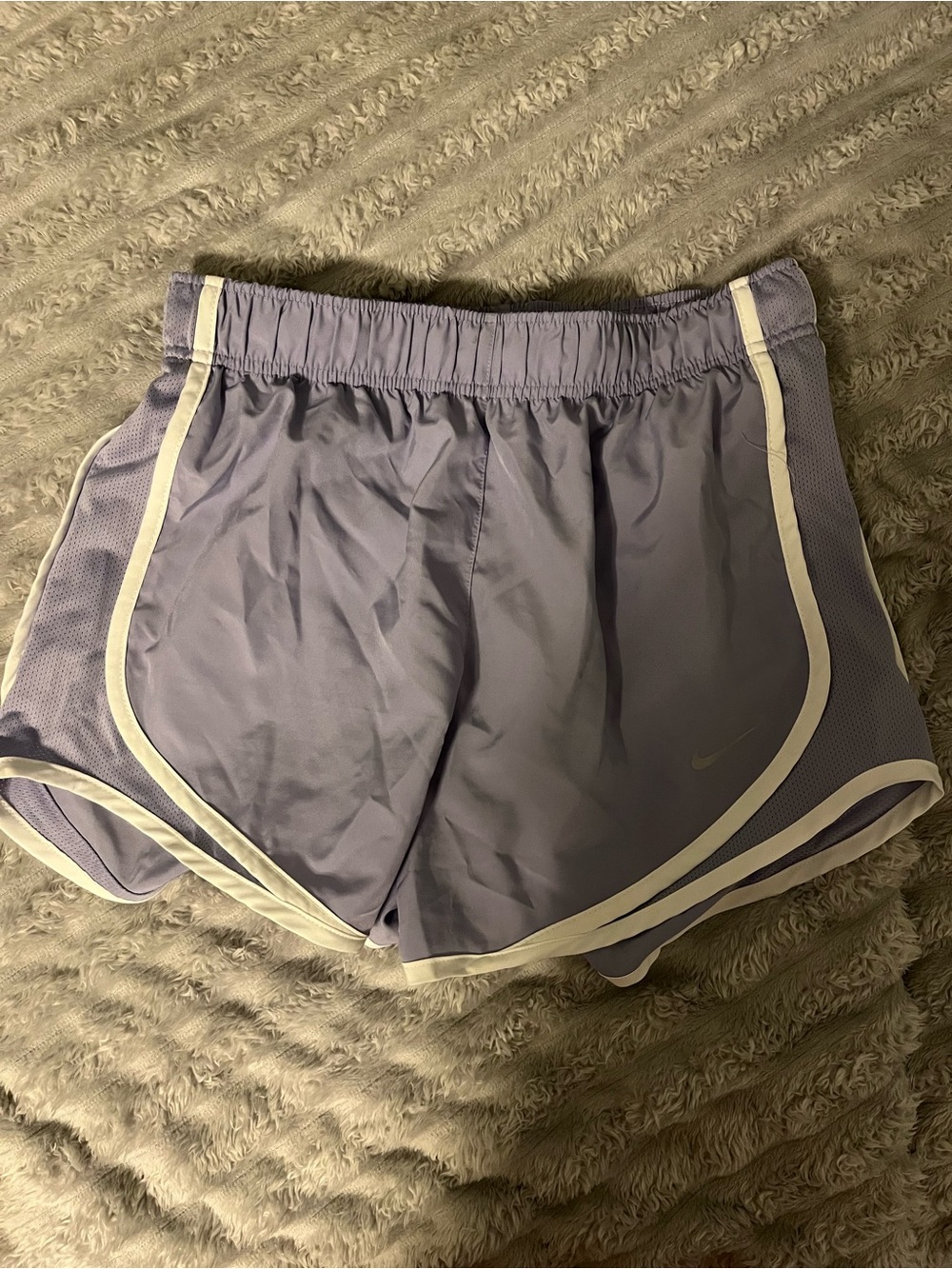Nike Women’s Lavender Athletic Shorts with White Trim